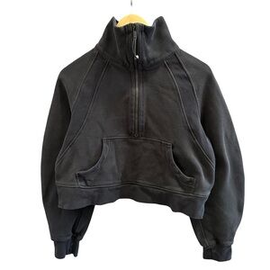 Lululemon Athletica Black Cropped Half-Zip Sweater Women’s Size XS/S